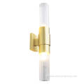 Crystal Wall Lamp Double end lighting copper glass tube wall lamp Factory